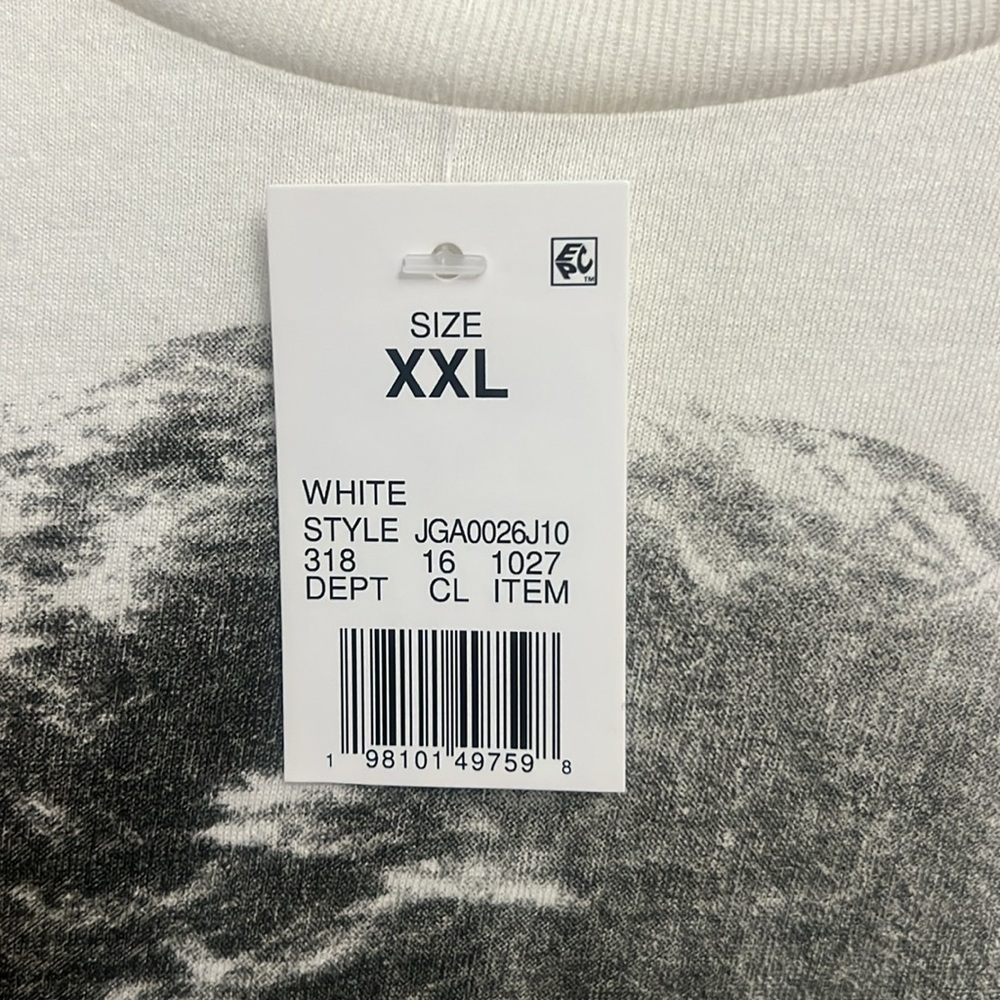 2X Cream Graphic T-Shirt with Querida Print New - Picture 5 of 7